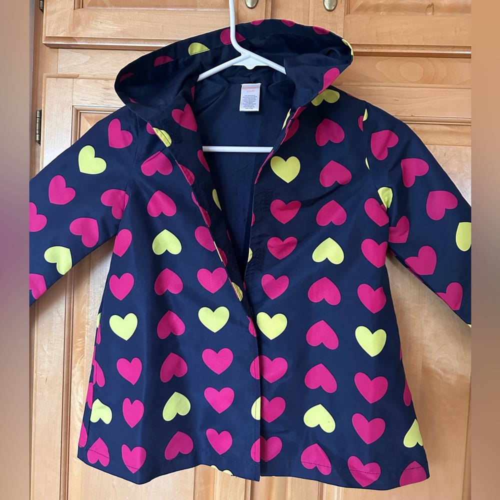 Excellent, used condition girls Gymboree rain jacket. Size 4.